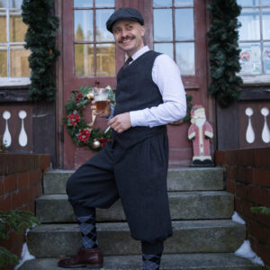 Gatsby Style Men’s Woolen Suit – Knickerbocker Pants & Vest