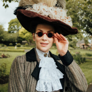 Lace high neck, Steampunk Collar, Reenactment